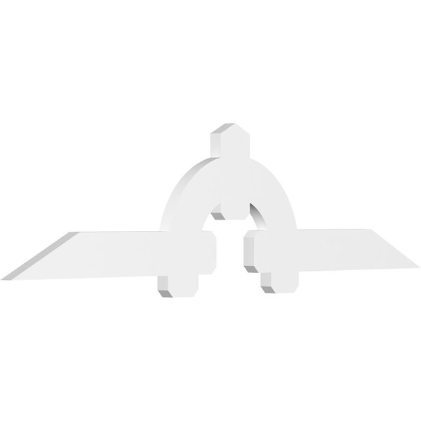 Ekena Millwork Ericson Architectural Grade PVC Gable Bracket, 84"W x 21"H x 2"D x 6"F, 6/12 Pitch GBP084X21X0206ERI00 - main